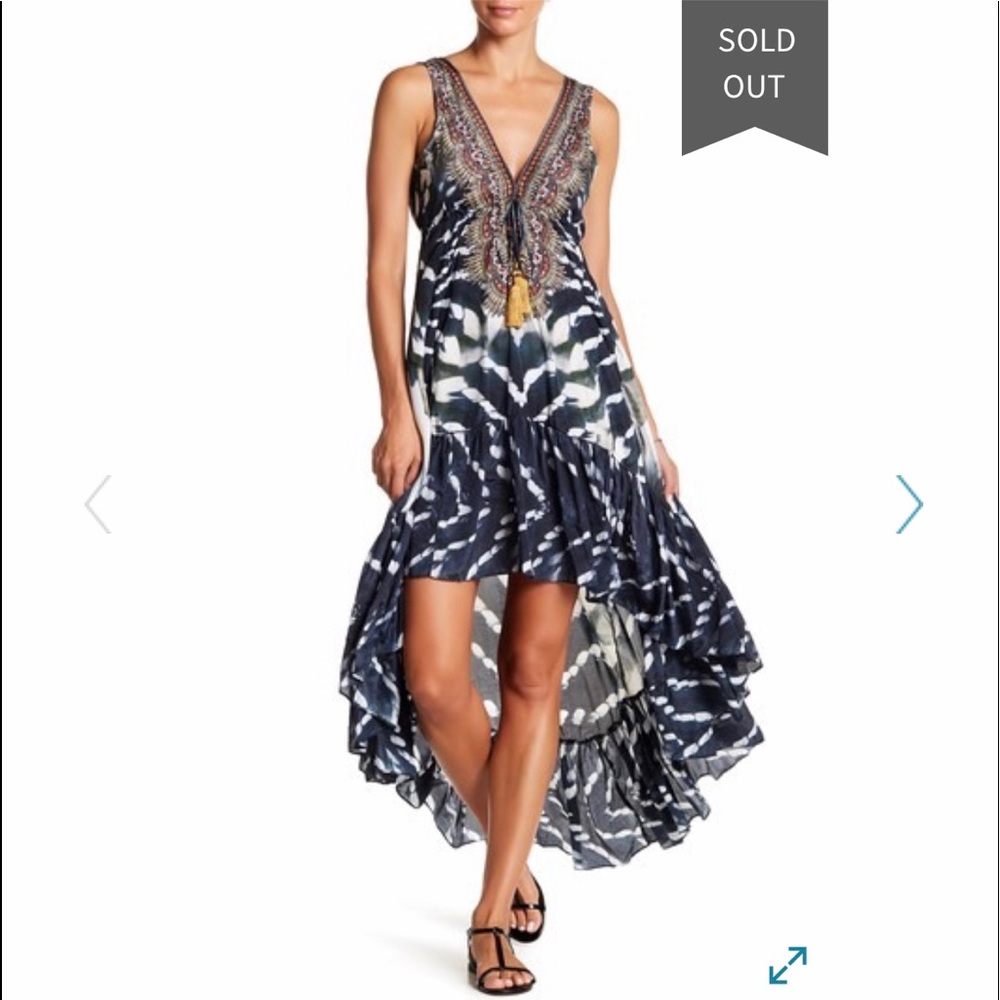 NWT La Moda Embellished Hi-Lo Cover-Up